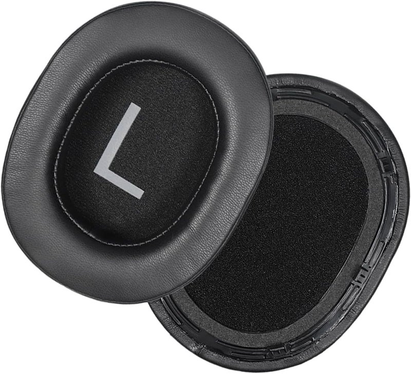 Black Thickened Sponge Earphone Ear Cushions Antislip Design Optimal Sound Noise Isolating Earpads - Image 1
