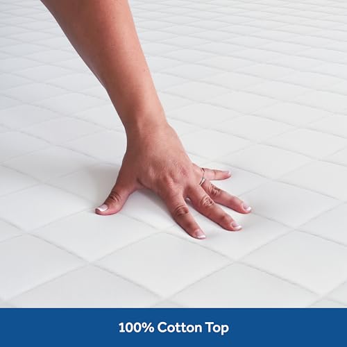 Sealy Luxury 100% Cotton Soft Top Layer, High Loft Comfort EternaLoft Fiberfill, Durable Stretch Corners Mattresses 18 Inches Deep Machine Washable Fitted Mattress Pad, Queen Size, White - Image 2