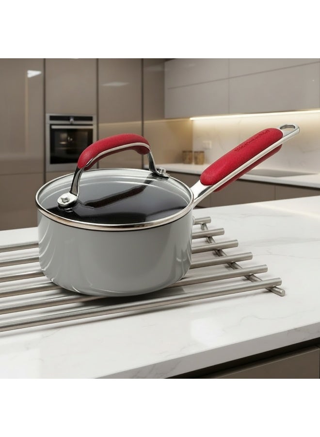 Dunekart Heavy-Duty Heat Resistant Pot Trivet - Premium Stainless Steel Hot Dish Holder for Kitchen Counter and Dining Table Protection - Design 1 Silver - Image 5