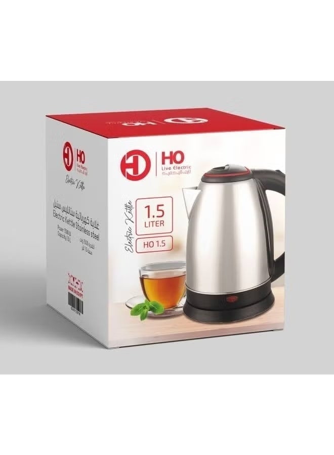 هوهو غلاية كهربائية من الستانلس ستيل 1.5 L 1500 W hoho1.5 متعدد الألوان - Image 2