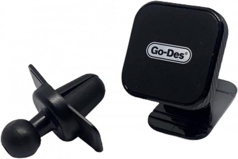 Leno 2 in 1 Magnetic Car Phone Holder, Air Conditioner Magnetic Device Holder with Drum with Extra Strong Adhesion for All Surfaces That Fit All Devices - Image 1