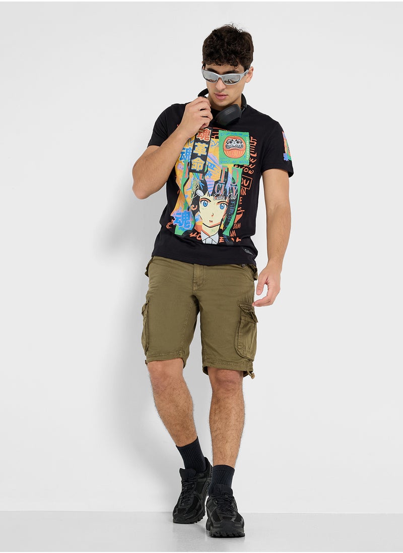 BRAVE SOUL - Cargo Pocket Shorts - Image 1