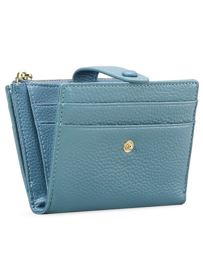 FALAN MULE Small Wallets For Women Rfid Blocking Slim Bifold Leather Womens Wallet With Zipper Coin Purse - Image 1