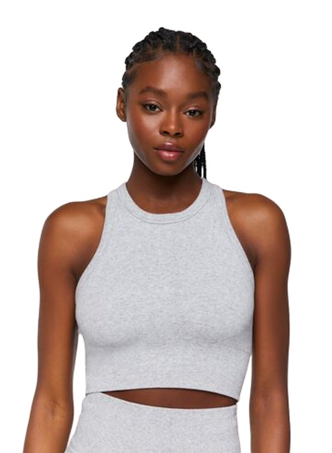 FOREVER 21 حمالة صدر رياضية بدون درزات بتصميم Racerback  - Image 1