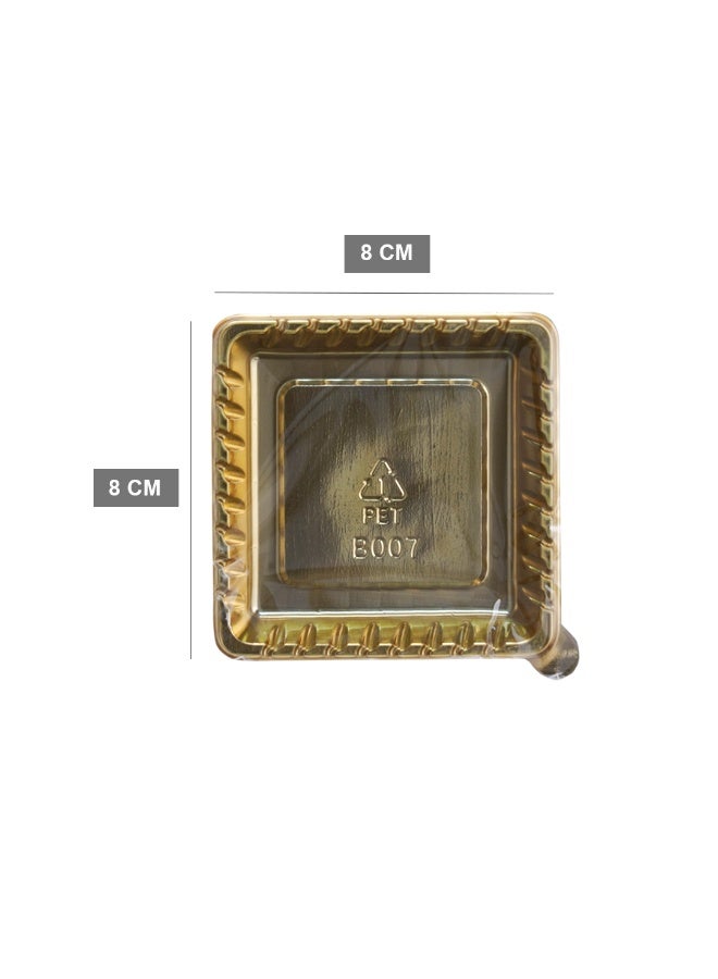 Habibi Party 12 Pieces Cake Board Set – Square Gold Color for Cake Display, Baking & Party Use - Image 3