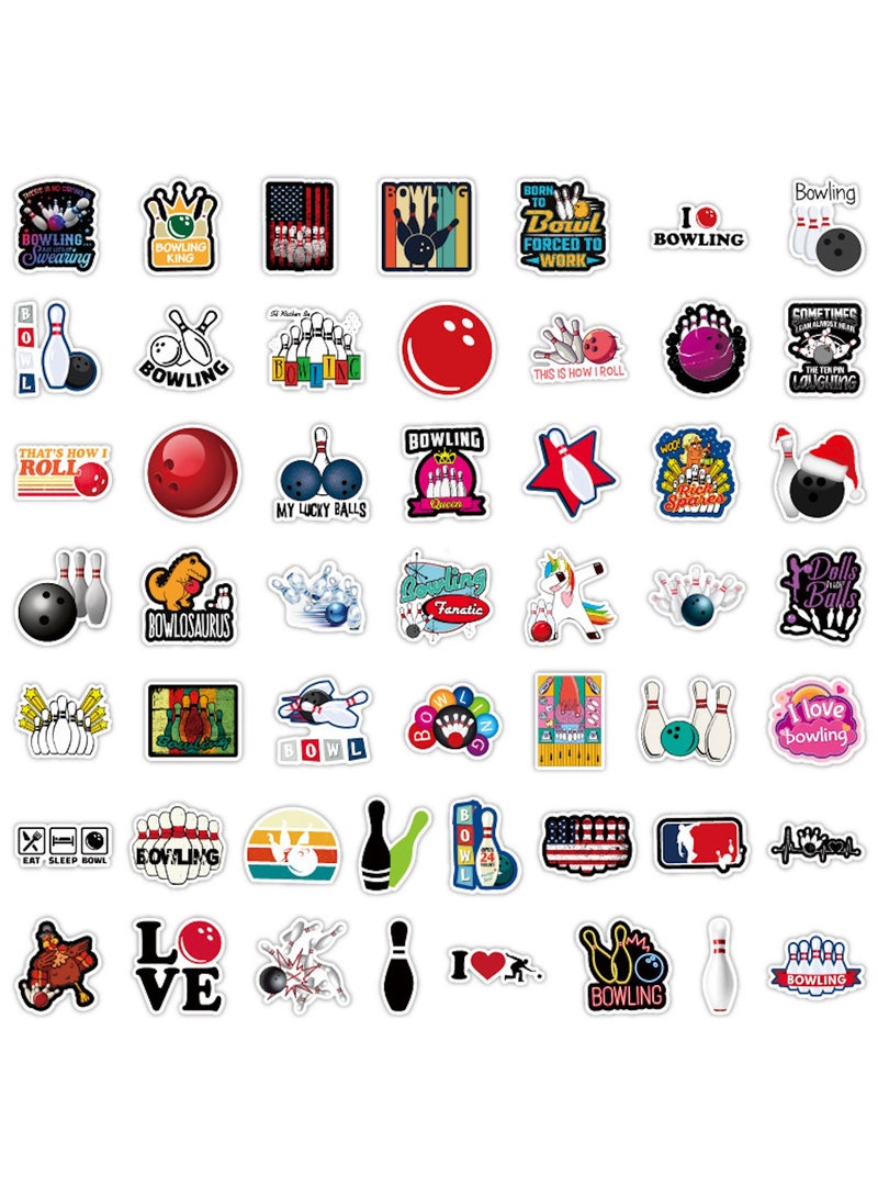 قوس قزح أورينبو ملصقات بولينج لايف 50 قطعة من ملصقات بولينج كينج المقاومة للماء من الفينيل لصالة الألعاب الرياضية وزجاجات المياه وأكواب الكمبيوتر المحمول ولوح التزلج والهاتف والجيتار - Image 2