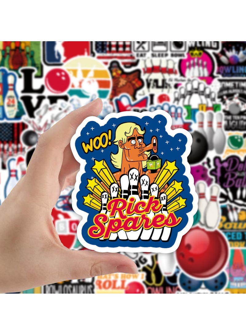 قوس قزح أورينبو ملصقات بولينج لايف 50 قطعة من ملصقات بولينج كينج المقاومة للماء من الفينيل لصالة الألعاب الرياضية وزجاجات المياه وأكواب الكمبيوتر المحمول ولوح التزلج والهاتف والجيتار - Image 5