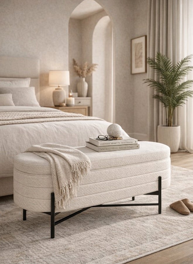 Living Modern Storage Bench For Bedroom, Living Room 100x46x40 CM - Image 2