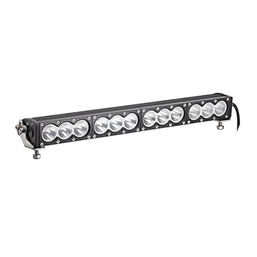 Super Bright OffRoad LED Light Bar 20 Single Row 6000K CoolWhite Long Range DrivingCombo Beam for Headlight Fog Light Corrosion Vibration Resistant Rugged DieCast Aluminum Housing 1Pack