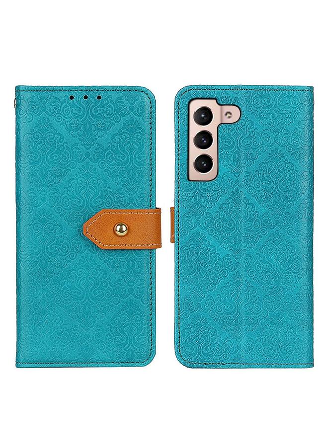 اس-توب جراب لهاتف Samsung Galaxy S23 5G، جراب هاتف من البولي يوريثان منقوش بالزهور الأوروبية، مشبك نحاسي - Image 2