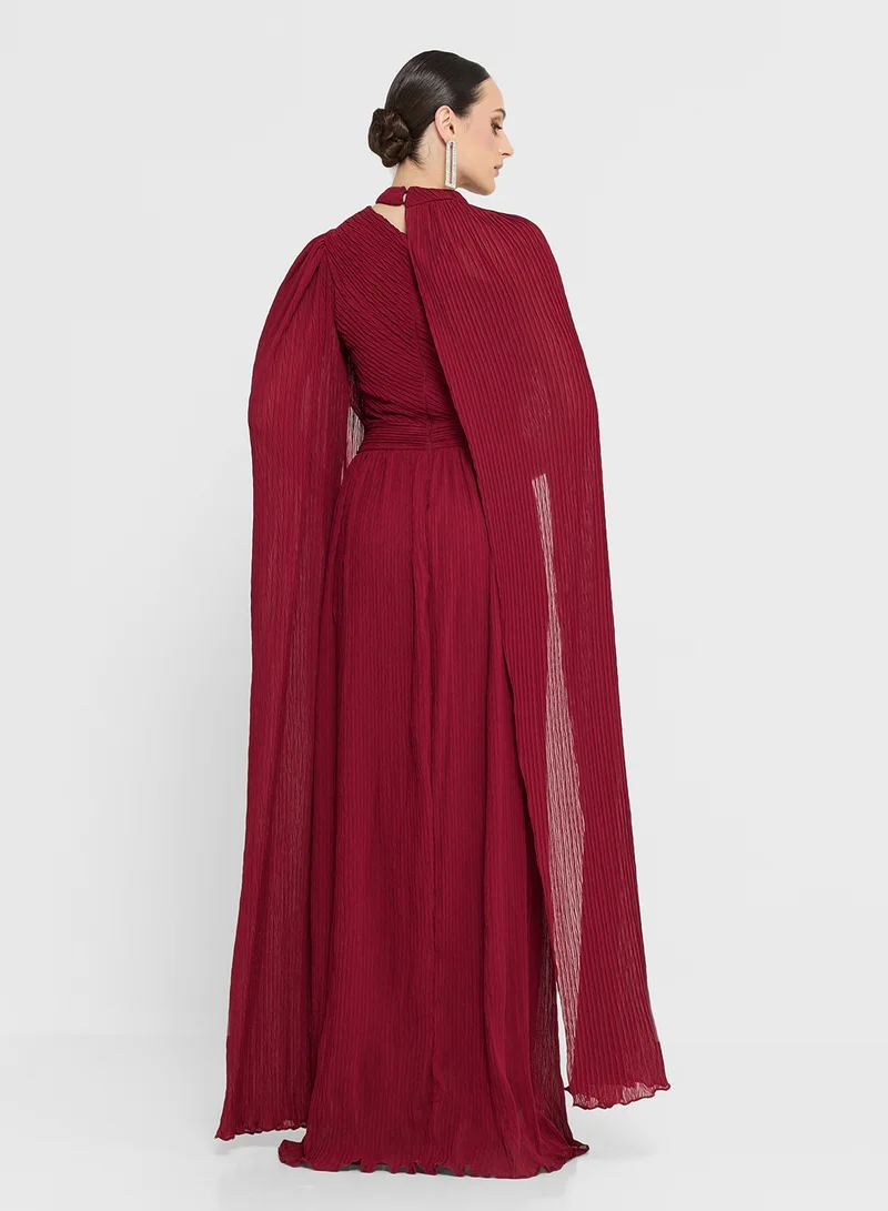 Namshi x Dress With Deatchable Exaggerated Sleeves