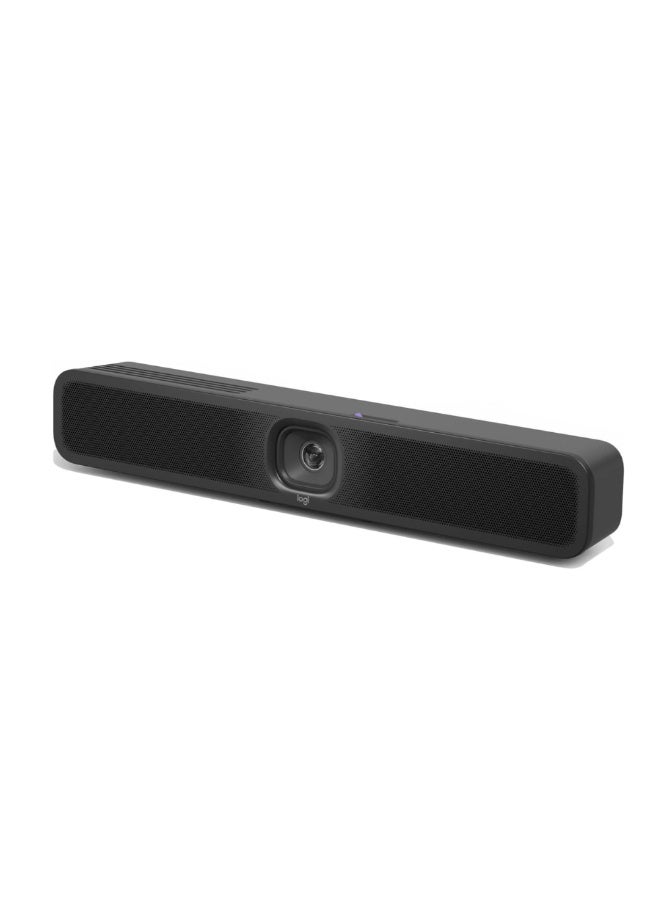 Logitech MeetUp 2 All-in-One USB Conference Room Camera, Compact Video Bar With Built-in AI Features, Works With Microsoft Teams, Zoom Rooms, Google Meet - Black - Image 2