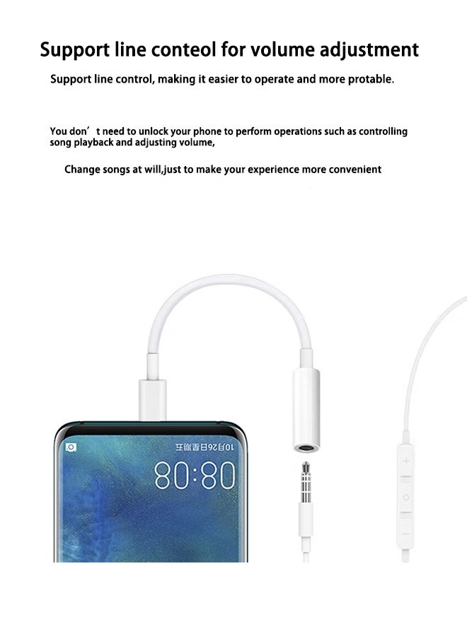 USB C to 3.5mm Headphone Jack Adapter for iPhone17/ iPhone 16/16 Pro/15/15 Pro/Pro Max/Plus, Type C Aux Audio Dongle Cable Cord Compatible with iPad, Samsung Galaxy S23/S23/S22/S21, MacBook - Image 3