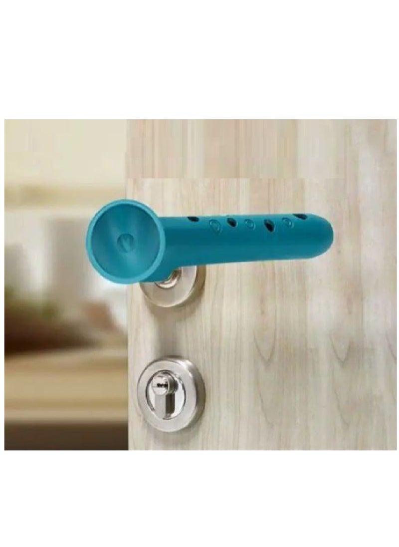 Generic - Two pieces - silicone door handle - silicone door stop handle to protect children and at the same time protect the wall - with a soft handle (Multicolored) - Image 1