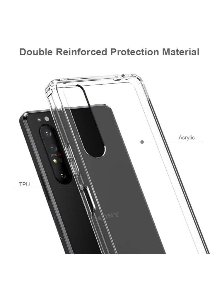 general Silicone case for Sony Xperia 1 II/Sony Xperia 5 Plus case, Sony Xperia 1 II/Sony Xperia 5 Plus Clear Back Shockproof TPU Bumper Phone - Image 2