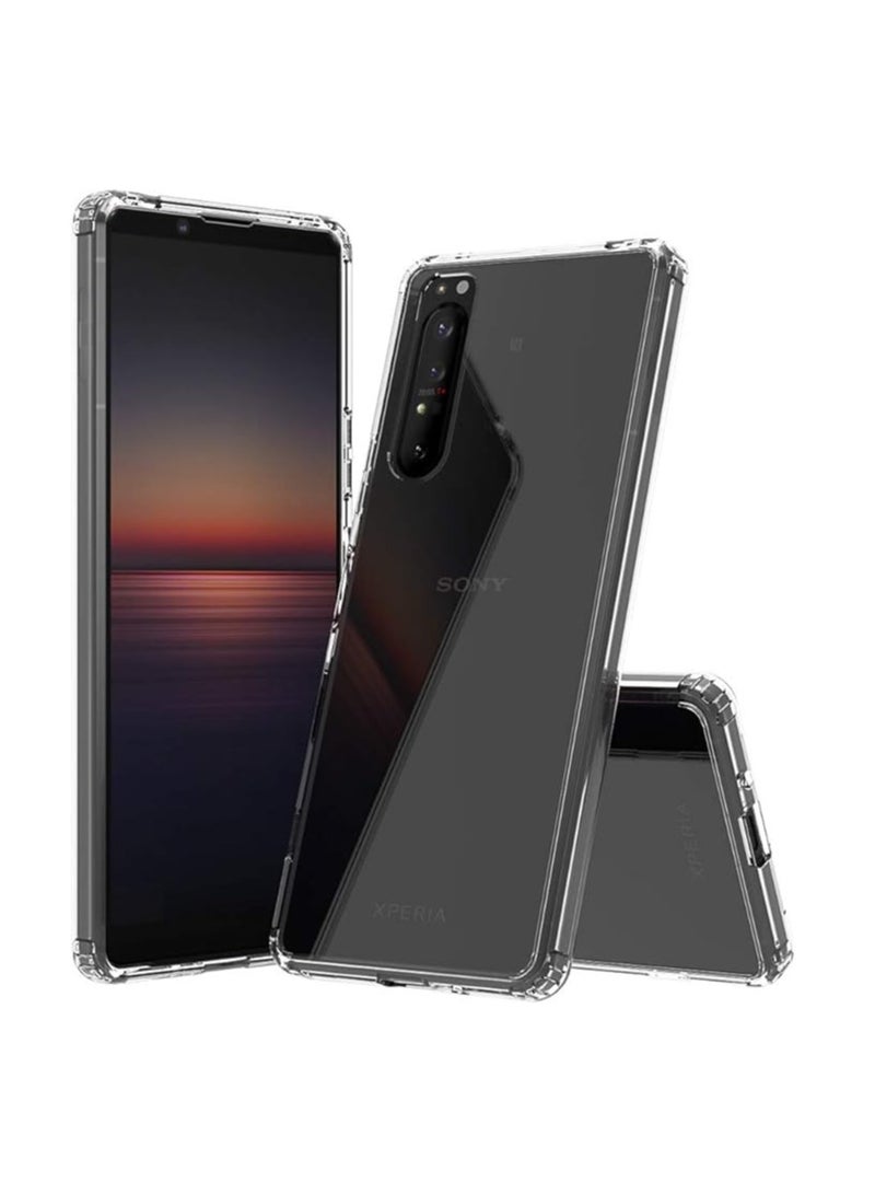 general Silicone case for Sony Xperia 1 II/Sony Xperia 5 Plus case, Sony Xperia 1 II/Sony Xperia 5 Plus Clear Back Shockproof TPU Bumper Phone - Image 1