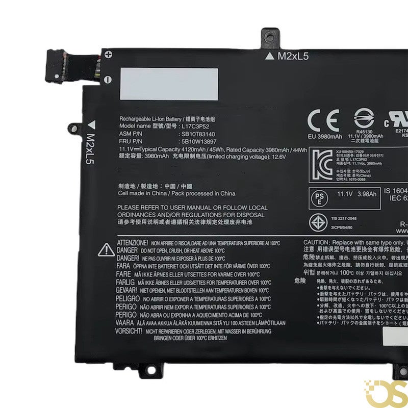 OS Battery Compatible with Lenovo ThinkPad L480 L490 L580 L590  ThinkPad L14 L15 Gen 2 Series L17L3P52 L17M3P54 L17M3P53 01AV466 01AV463 01AV464 Model L17C3P52 From OS Store - 3 Month Warranty - Image 2