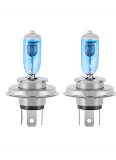 Excefore LED Headlight Bulbs, Fog Light Lamp, H4 Halogen Xenon Light, 100W Halogen Headlight Bulbs  6000K Super Bright, 360 Degree Adjustable, Non-polarity Plug & Play, Pack of 4, White  - Image 1