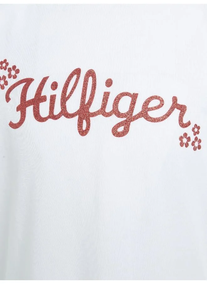 تومي هيلفيغر Kids Flower Glitter T-Shirt