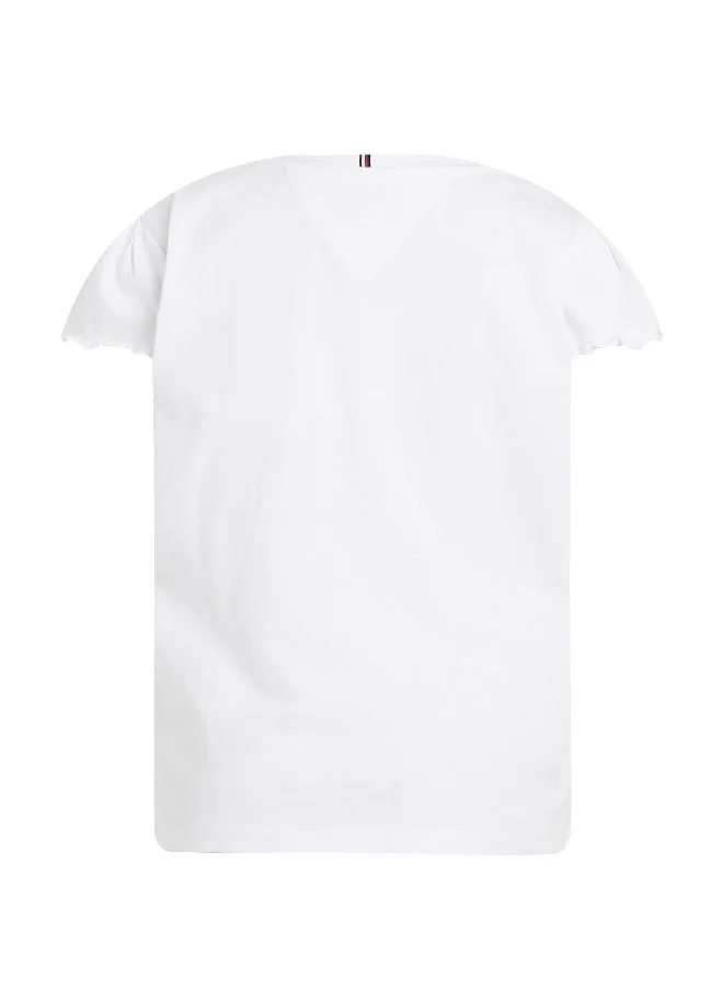 تومي هيلفيغر Kids Flower Glitter T-Shirt