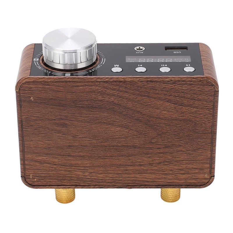 Mini Power Amplifier 2 Channel 50W Wood Appearance With USB Input For Home Theater Speakers Portable Audio Solution - Image 5