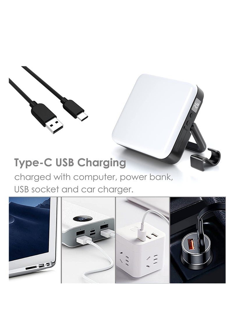 مصباح التخييم LED قابل لإعادة الشحن Ibowee بقوة 1000 لومن وبطارية سعتها 13500 مللي أمبير في الساعة، يتميز بقوة مغناطيسية تصل إلى 70 ساعة وعرض رقمي للماء والضوء الطارئ المحمول المناسب لرحلات التسلق وال - Image 2