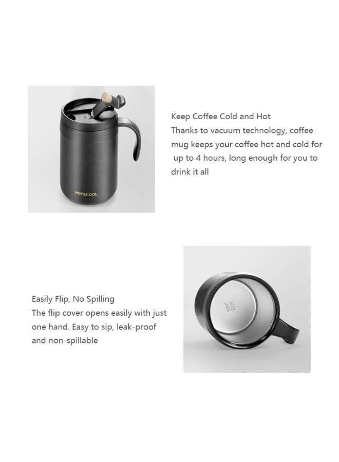 Portable Coffee Maker Set,Stainless Steel Coffee Mug With Collapsible Pour Over Filter, for Camping, Travel, and Office Use - Image 4