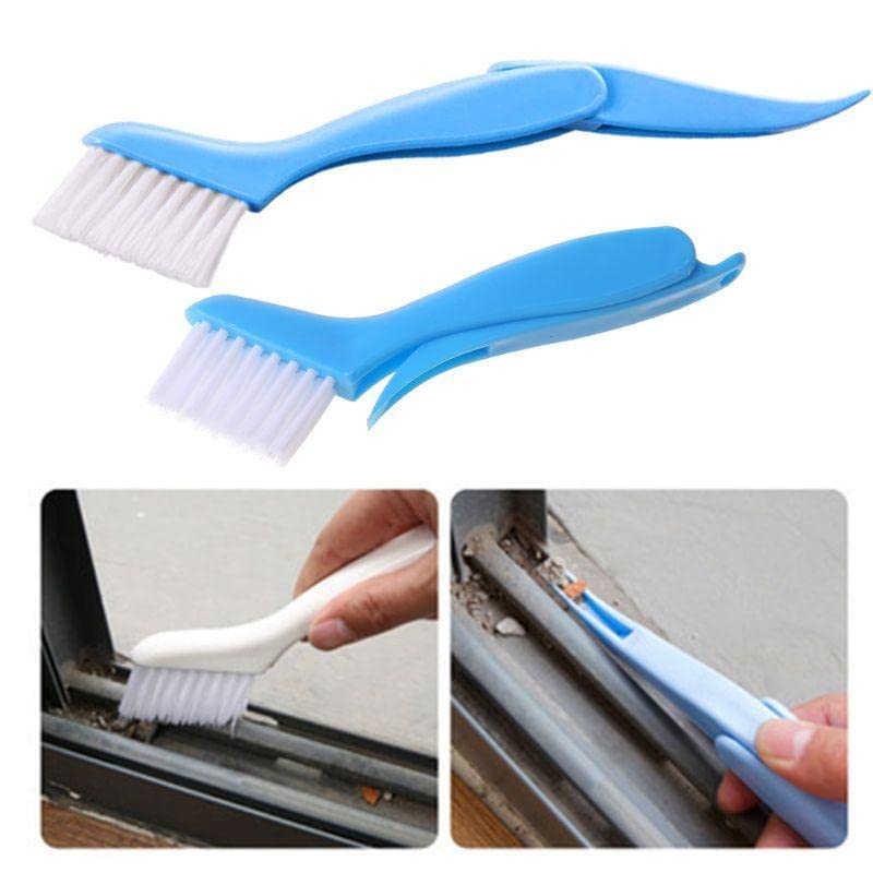 GOODIEBOX GOODIEBOX Specially Design Clean Sliding Door Window Tracks Cleaning Brush Random ColorDesign Will be Shipped