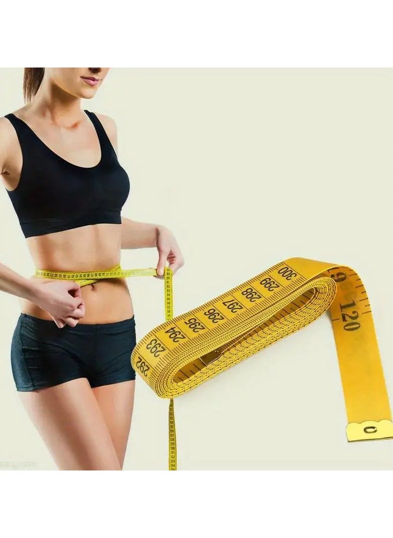Generic Tape Measure Body Measurements Ruler Sewing Sewing Craft Yellow/Black 3M  - Image 2
