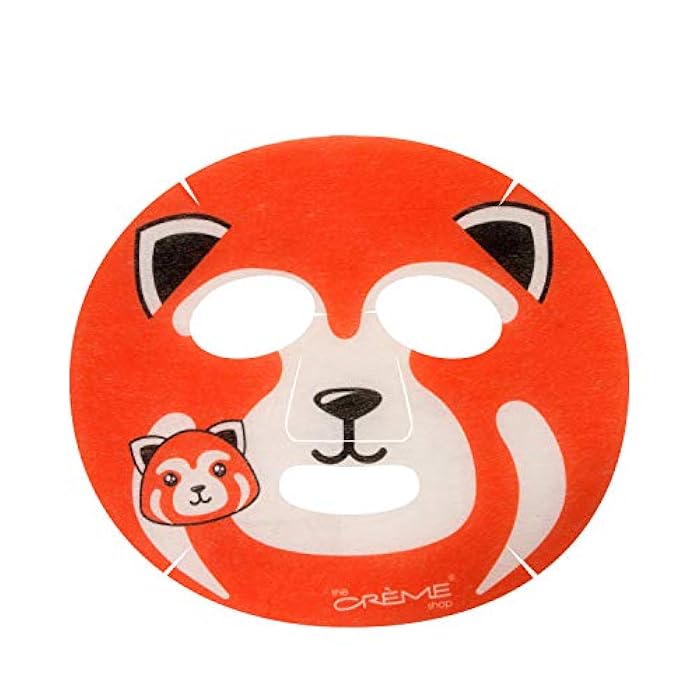 The Crème Shop Be Smooth, Skin! Animated Red Panda Face Mask, Retinol Facial Mask, K Beauty Sheet Mask - 3 Pack - Image 2