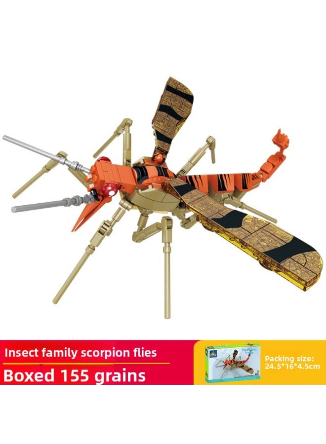 Elementary School Student Class Reward Animal Insect Model Children's Building Block Toys Boy Birthday Gift Souvenir