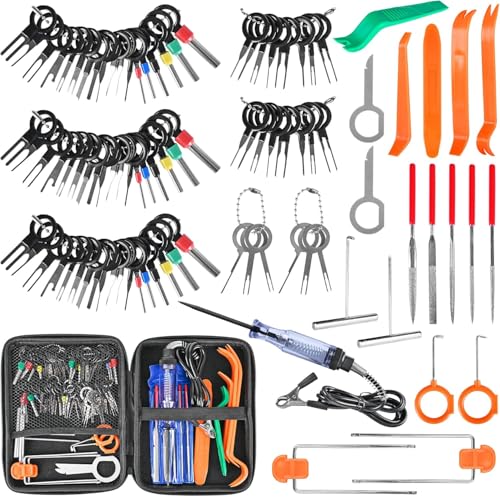 Kikerike Terminal Removal Kit 96 Pcs Electrical Connector Pin Extractor Set for Automotive Car Household Devices Depinning and Wire Terminal Release Tools - Image 1