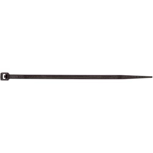 Morris Products Ultraviolet Black Nylon Cable Ties – 3 Inch Length –Heavy Duty, 18-Pound Tensile Strength – 0.71 Max Bundle Diameter - Cable Organization– UV Safe, UL Approved – Pack of 100 - Image 1
