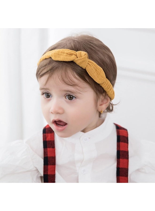 XIMA Headbands for Girls, 8pcs Cotton Rabbit Ears Hairbands for Toddlers Teens Children, Removable Rabbit Ear Bows Kids Hair Accessories - Image 5