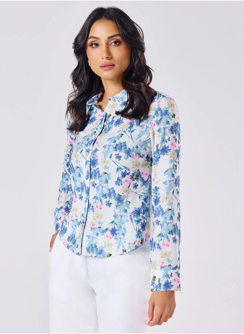 Breezey Blue Printed Shirt - pzsku/ZADAD69AA42433E933A17Z/45/_/1739522425/30a59ae1-90a5-47ff-af6f-9cd9848529df