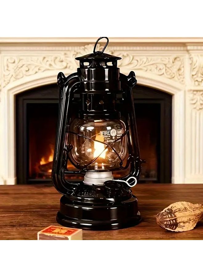 فينتاج مصباح كيروسين محمول للجيش باللون الأخضر زيتي للتخييم والتنزه وحالات الطوارئ - Image 3