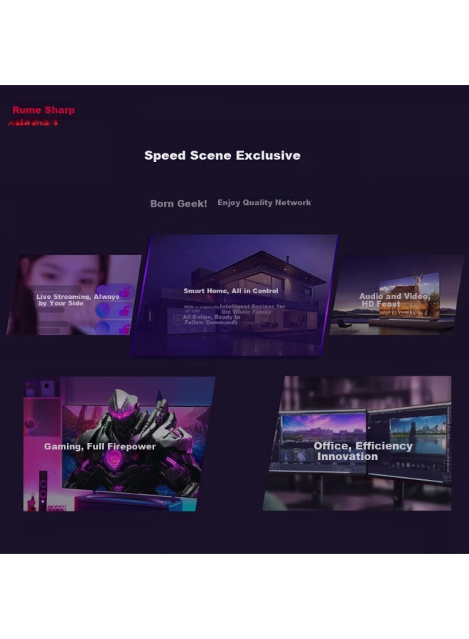 Ruijie Rg-ew6000gx Pro Gigabit Wireless Wifi6 6000m Gaming Acceleration 160m Bandwidth E-sports Router Cruiser - Image 2
