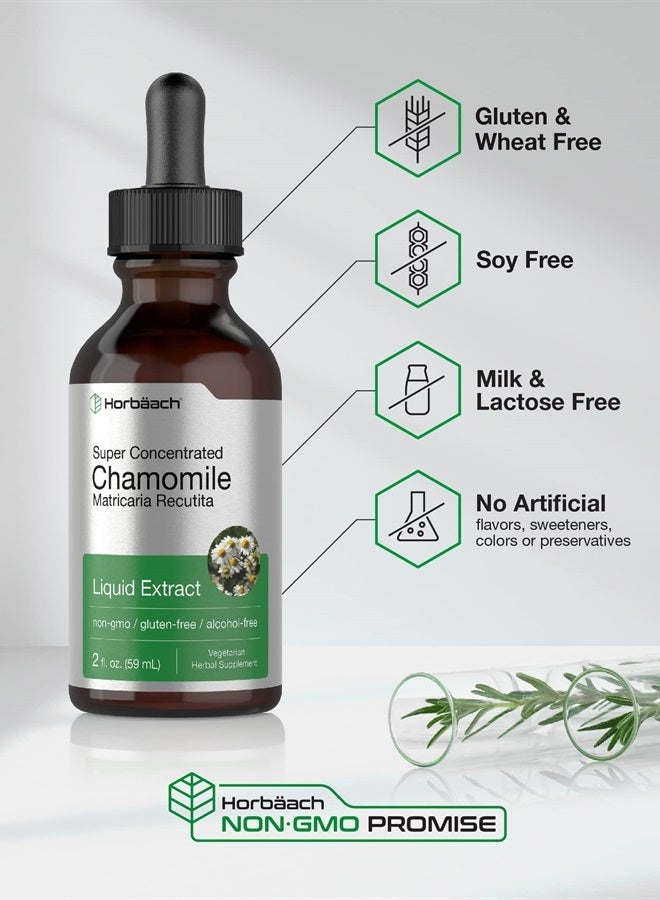 Horbäach Chamomile Extract Liquid | 2 fl oz | Alcohol Free | Vegetarian, Non-GMO, Gluten Free Tincture | by Horbaach - Image 3