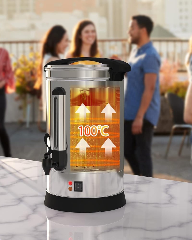 Takywep Coffee Urn 120 Cup,18L/4.8Gal Commercial Coffee Maker for Party Buffet Catering, Stainless Steel Large Hot Coffee Dispenser,Hot Beverage Dispenser,Hot Water Urn - Image 4