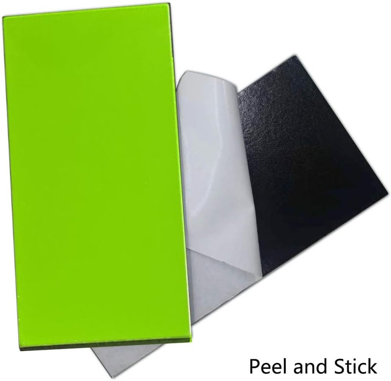 weimeisc 64-Piece Peel and Stick Backsplash Tile, PVC Aluminum Brushed Metal Silver Self Adhesive Tile for Kitchen, Bathroom,Laundry Room, Stair Riser Decal (Green) - Image 4