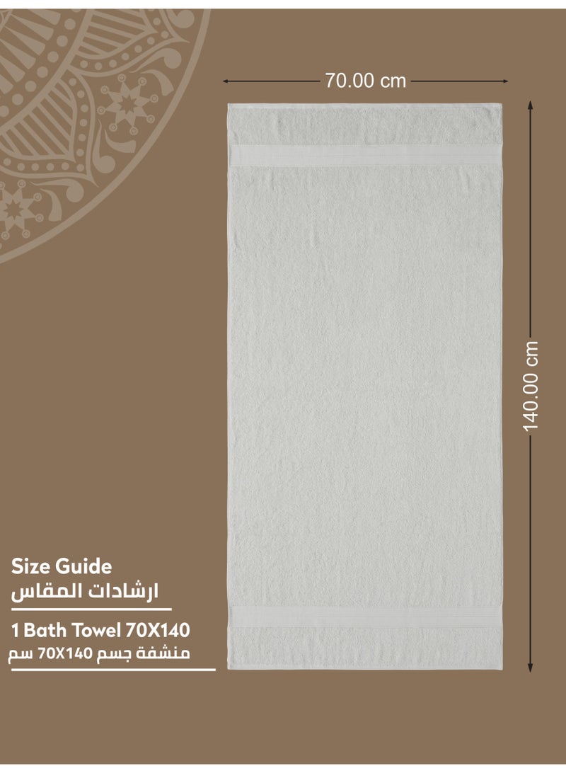 Donetella Premium 100 % Combed Cotton 1-Pcs Bath Towel(70 X 140 CM) 600 GSM Large Towel, Highly Absorbent, Quick Dry,Best Towel for Bathroom, Spa And Hotel  - Image 2