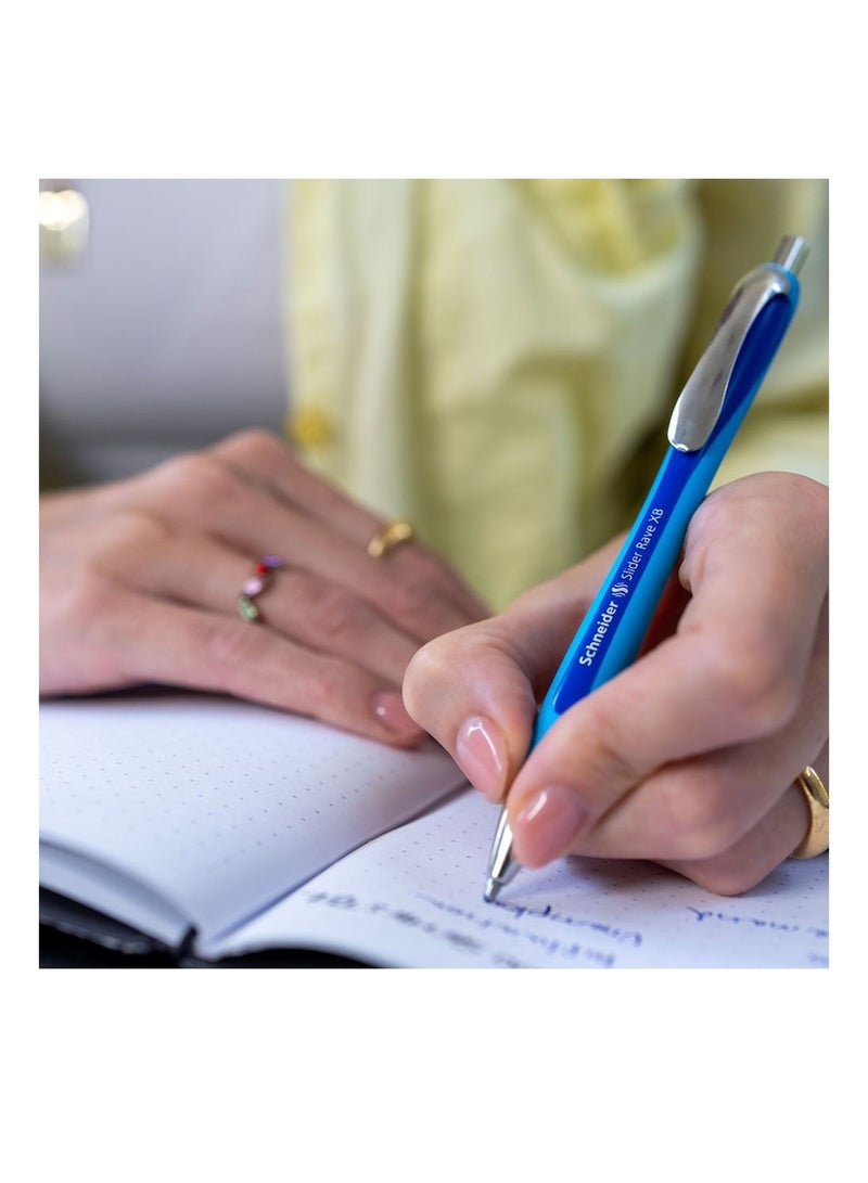 Schneider قلم حبر جاف 1 قطعة سلايدر ريف XB طرف عريض إضافي حبر أزرق - Image 4