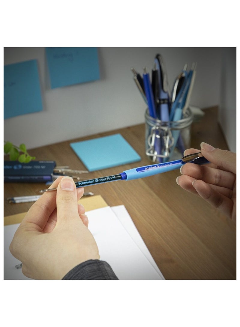 Schneider قلم حبر جاف 1 قطعة سلايدر ريف XB طرف عريض إضافي حبر أزرق - Image 3