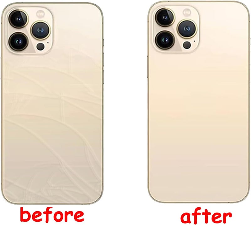 Anglepingping 13 Pro Max Back Glass Replacement for iPhone 13 Pro Max Rear Back Glass with Pre-Installed Adhesive and Tools(Gold) - Image 3