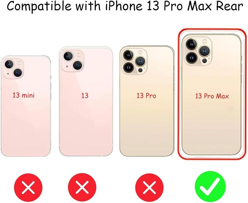 Anglepingping 13 Pro Max Back Glass Replacement for iPhone 13 Pro Max Rear Back Glass with Pre-Installed Adhesive and Tools(Gold) - Image 2