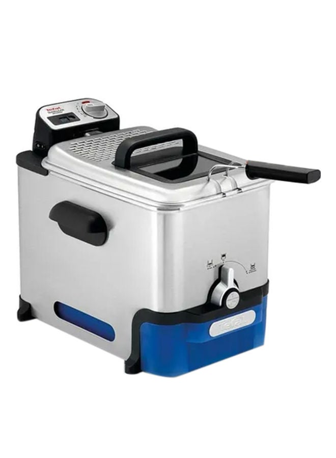 Tefal Oleoclean Pro Semi Professional Deep Fryer And Oil Purifier 3.5 L 2300 W SERIE F58-M2 Silver/Blue - Image 1