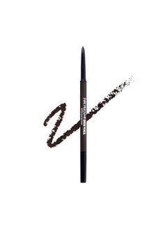 Professional Brow Pencil with Spoolie Brush UltraFine Precision Point Eyebrow Pencil DualSided Precise Slim Definer Fills Brows LongLasting Deep Dark Brown