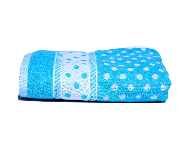 Space Fly Cotton & Soft Big Size 1 Bath Towel Extra Absorbent Dry Faster (Size : 29X60 inch) (Light Blue) - Image 2