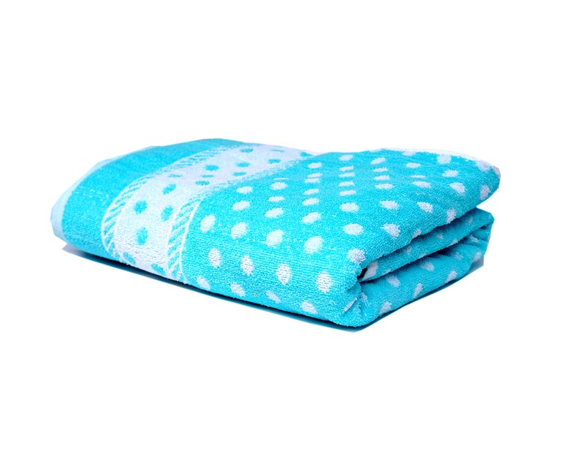 Space Fly Cotton & Soft Big Size 1 Bath Towel Extra Absorbent Dry Faster (Size : 29X60 inch) (Light Blue) - Image 5