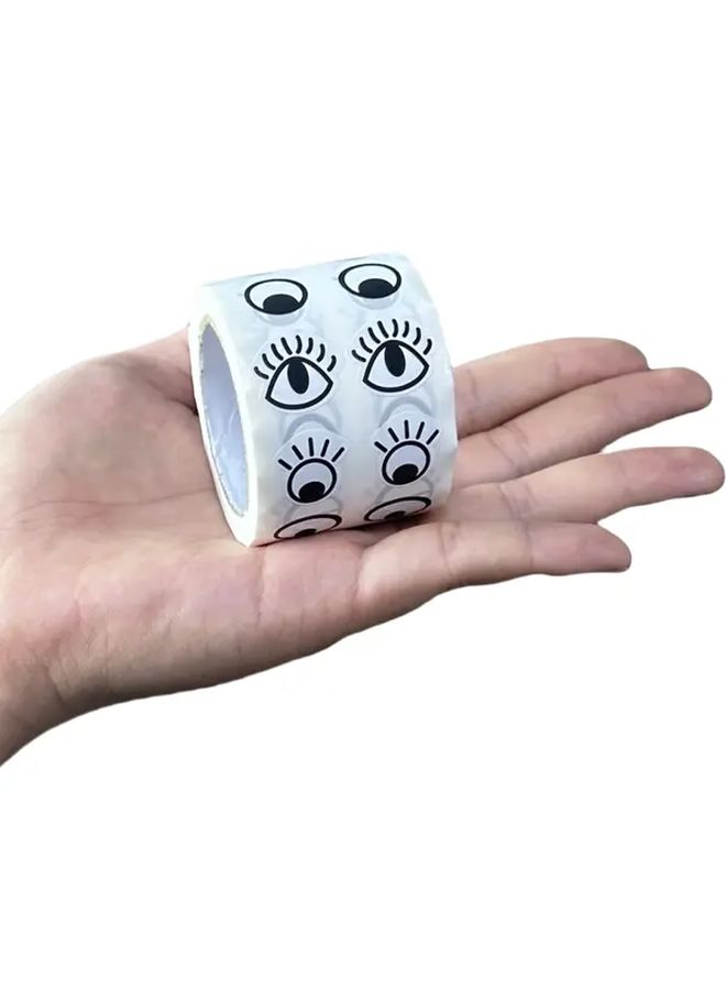 1 Roll of 1000 Self Adhesive Eye Sticker Labels for DIY Crafts - Image 5